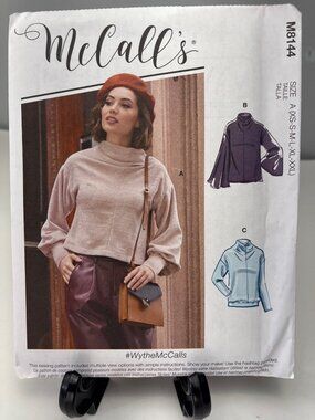 McCalls M8144 Sewing Pattern Tops Size XS S M L XL XXL Uncut